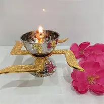 Brass Swastik Diya