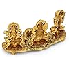 Design Gold Plated Lakshmi Ganesh Saraswati Idol with Deepak Showpiece