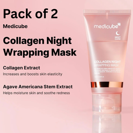 Collagen Overnight Wrapping Peel Off Facial Mask (PACK OF 2)