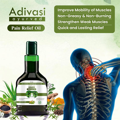 Adivasi Ayurved Pain Relief Oil 100ml(Pack Of 1) SALE - 20 % Off