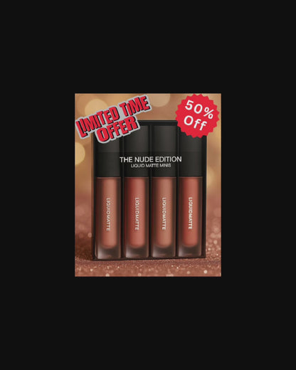 The Nude Edition Liquid Matte Lipstick Set of 4 (16ml)